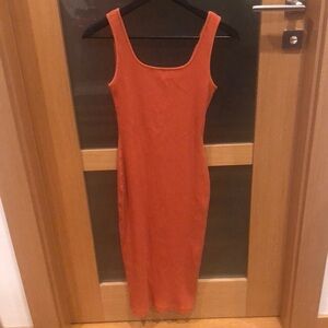 UNIQLO Fitted Orange Dress